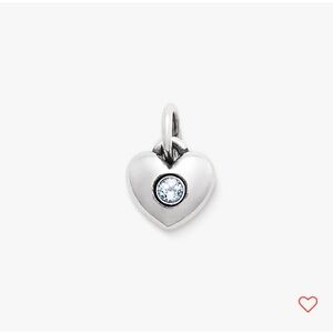 James Avery march heart birthstone charm